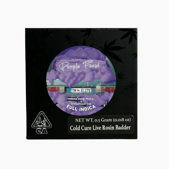 Team Elite Genetics - Purple Foam | Rosin | Cold Cure Badder | 0.5g - 1