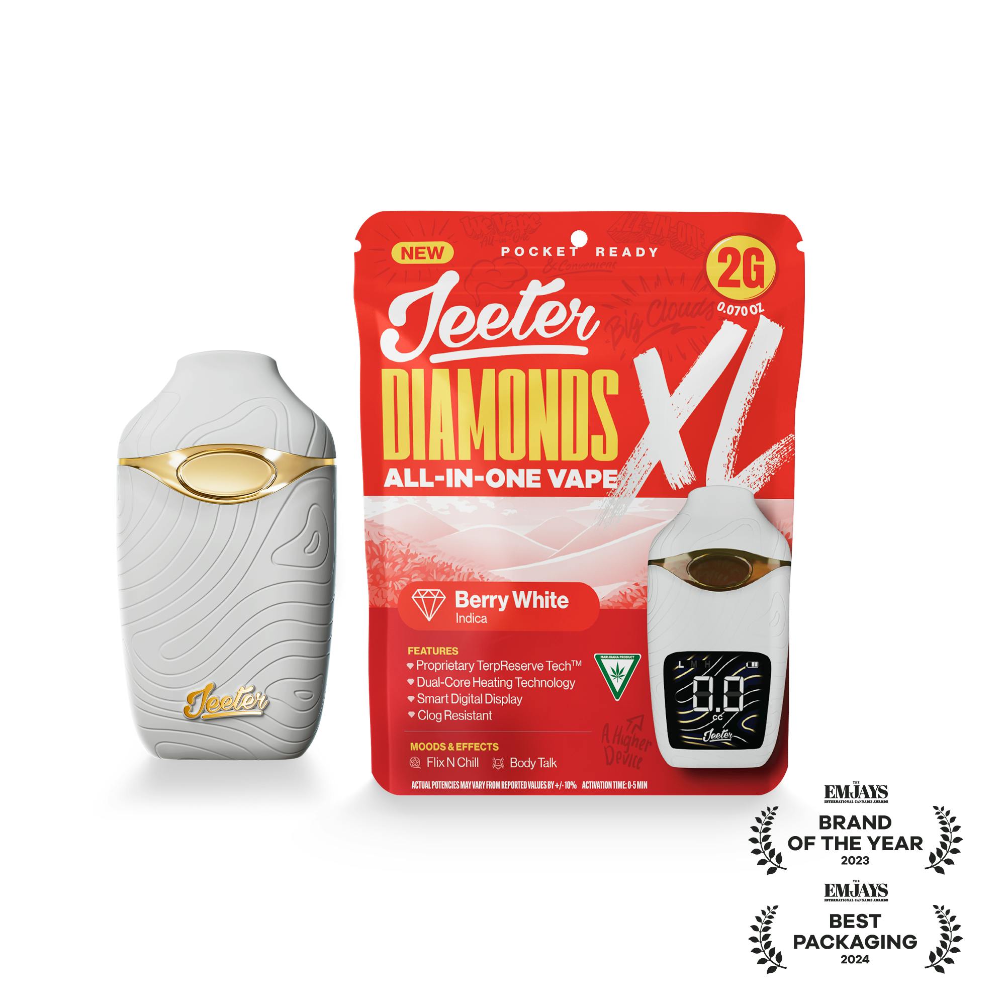 Jeeter - Jeeter | Berry White | Diamonds XL 2G All-In-One Vape - 1