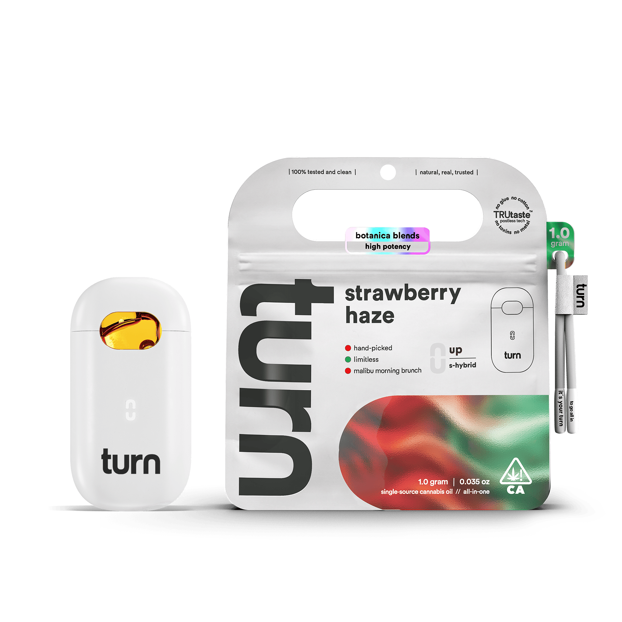 turn - Strawberry Haze | Botanica Blends | AIO | Sativa-Hybrid | 1g - 1