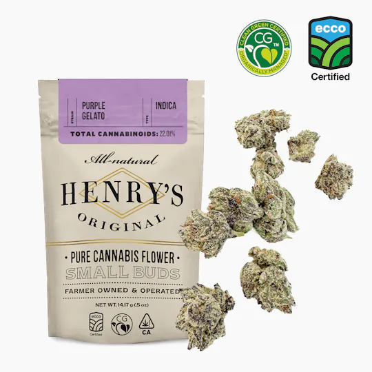 Henry's Original - Henry's Original | Purple Gelato | Pouch Small Buds | 14g - 1