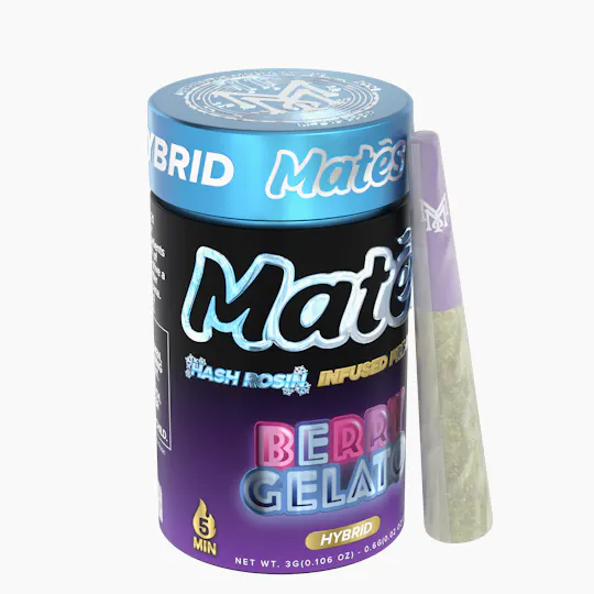 Muha Meds - Berry Gelato | Infused Joints | 0.6g each | 5pk - 1
