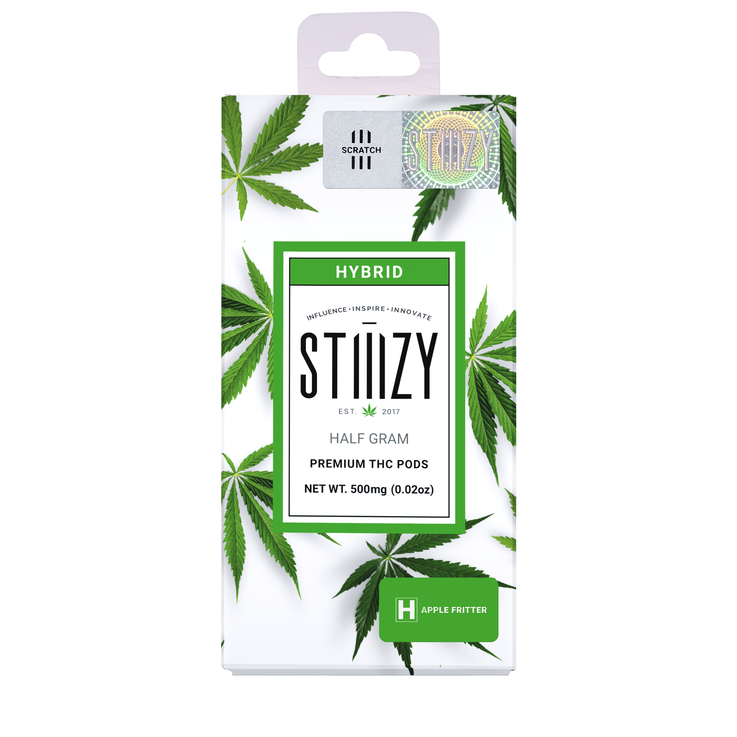 STIIIZY - Vape Cartridge - APPLE FRITTER .5G Original THC Pod - STIIIZY - 1