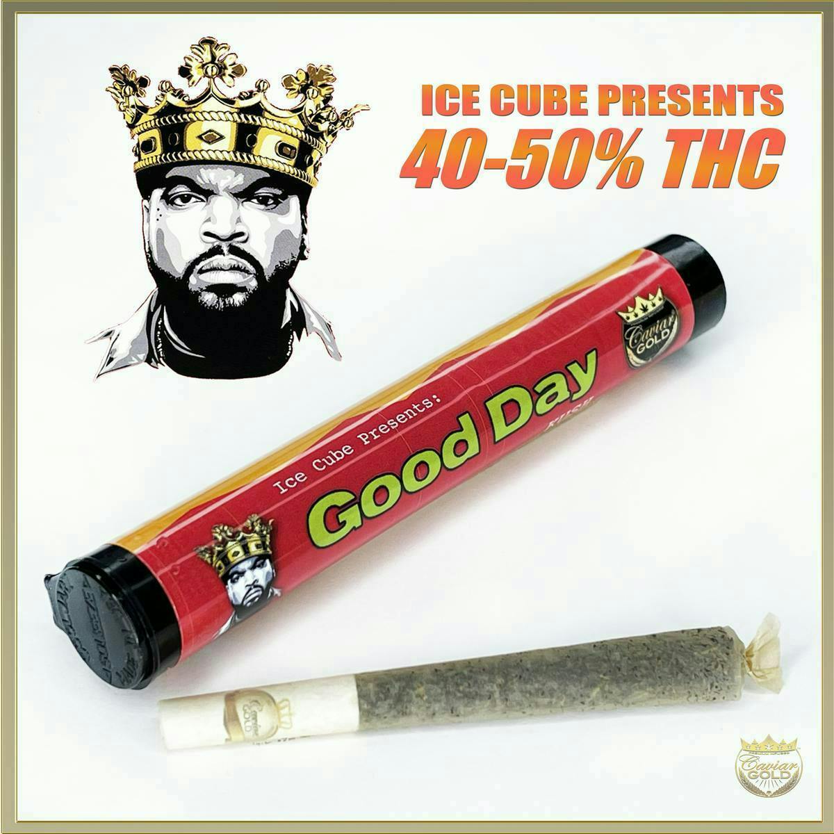 Caviar Gold - Ice Cube Cavi Cone | Good Day | Infused Pre-Roll | 1.3g - 1