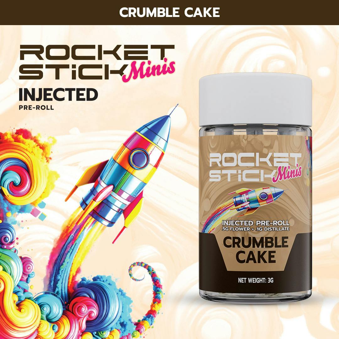 Rocket - Crumble Cake | Infused Mini | 0.6g each | 5pk - 1