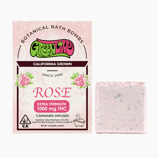 Greenline - Greenline | Extra Strength Rose Bath Bomb | 1000mg - 1