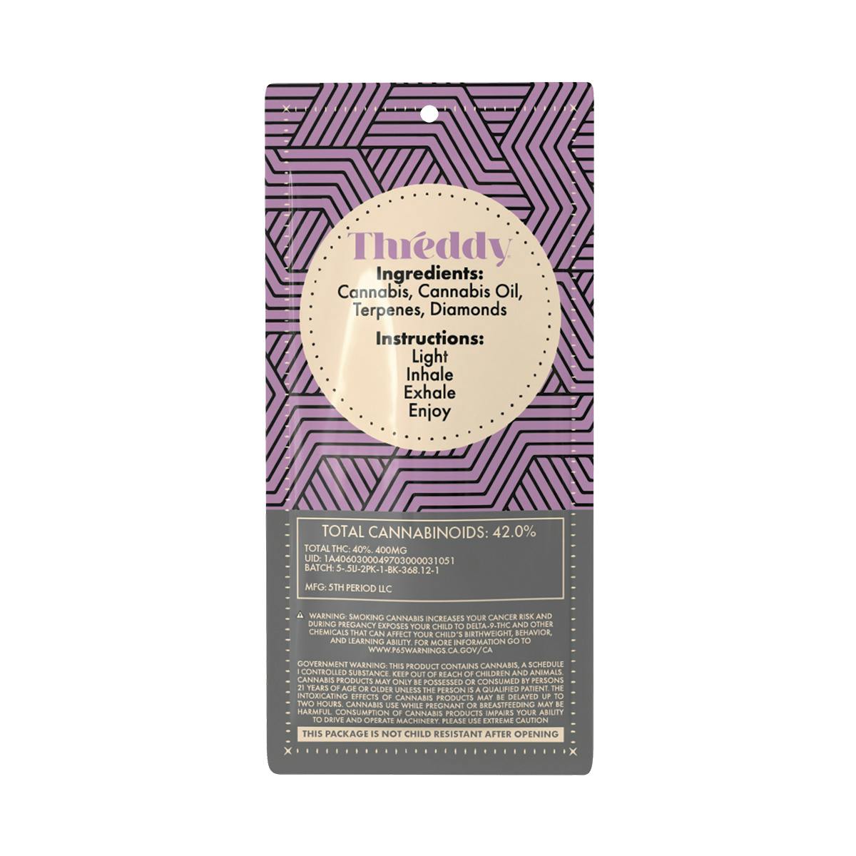 Threddy - Threddy - 2PK - Banana Kush - 1G - 1
