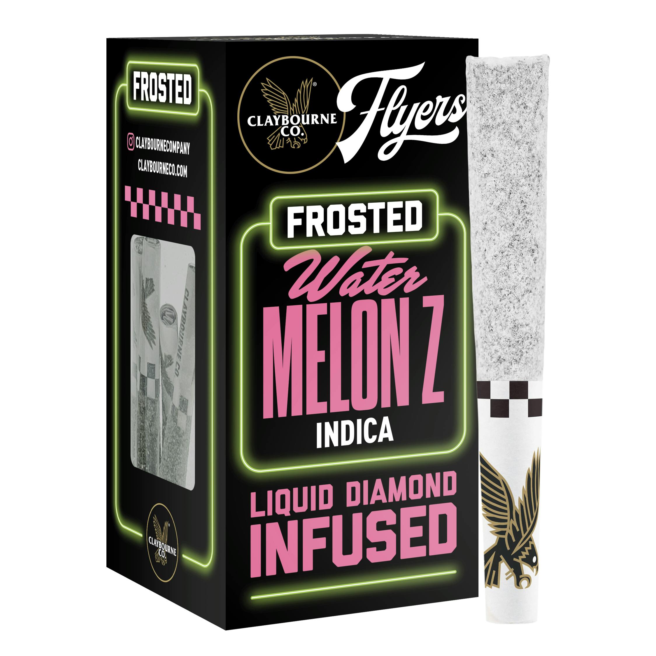 Claybourne Co. - Watermelon Z (2.5g) - Diamond Frosted Flyers Pre-Rolls - 1