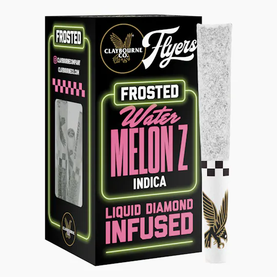Claybourne Co. - Watermelon Z (2.5g) - Diamond Frosted Flyers Pre-Rolls - 1