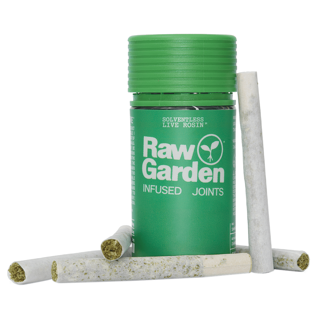 Raw Garden - Oasis Rainbows Raw Garden Rosin Infused Joints (0.5g 5-Pack) - 1