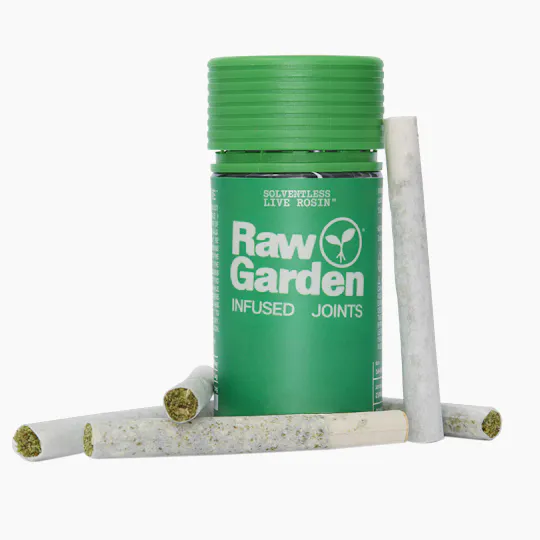 Raw Garden - Oasis Rainbows Raw Garden Rosin Infused Joints (0.5g 5-Pack) - 1