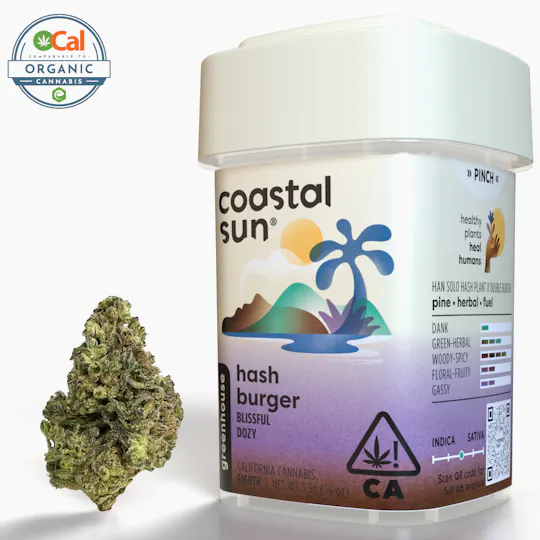 Coastal Sun - Hash Burger Greenhouse Flower 3.5g - 1