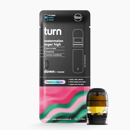 turn - Watermelon Sugar High | Botanica Blends | Indica-Hybrid | Pod | 1g - 1