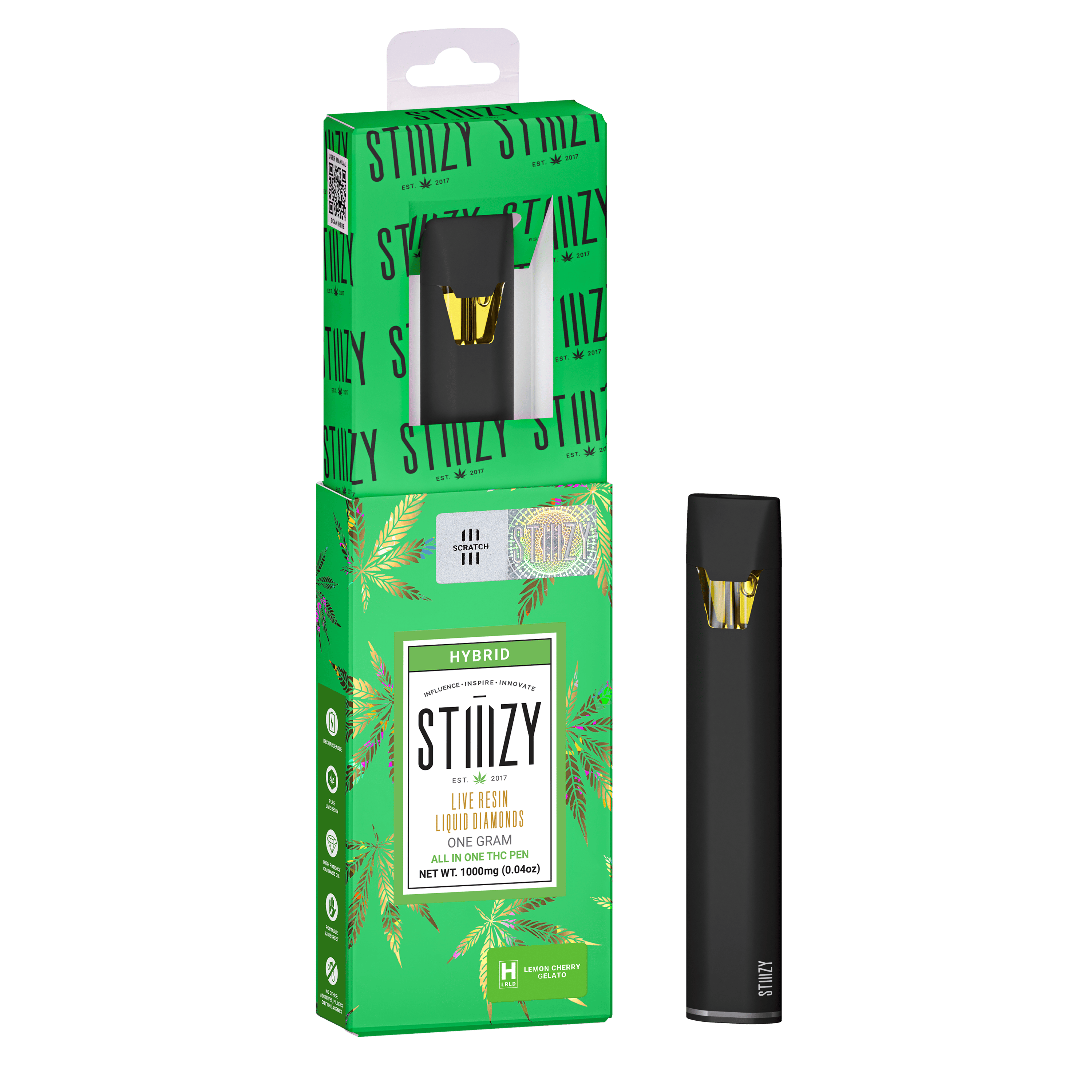 STIIIZY - Vape - LEMON CHERRY GELATO 1G LQD All-In-One - 1