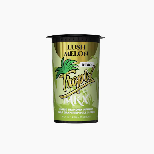 MKX Oil Co - Lush Melon | TropiX Liquid Diamond Infused Minis | 0.5g each | 5pk - 1