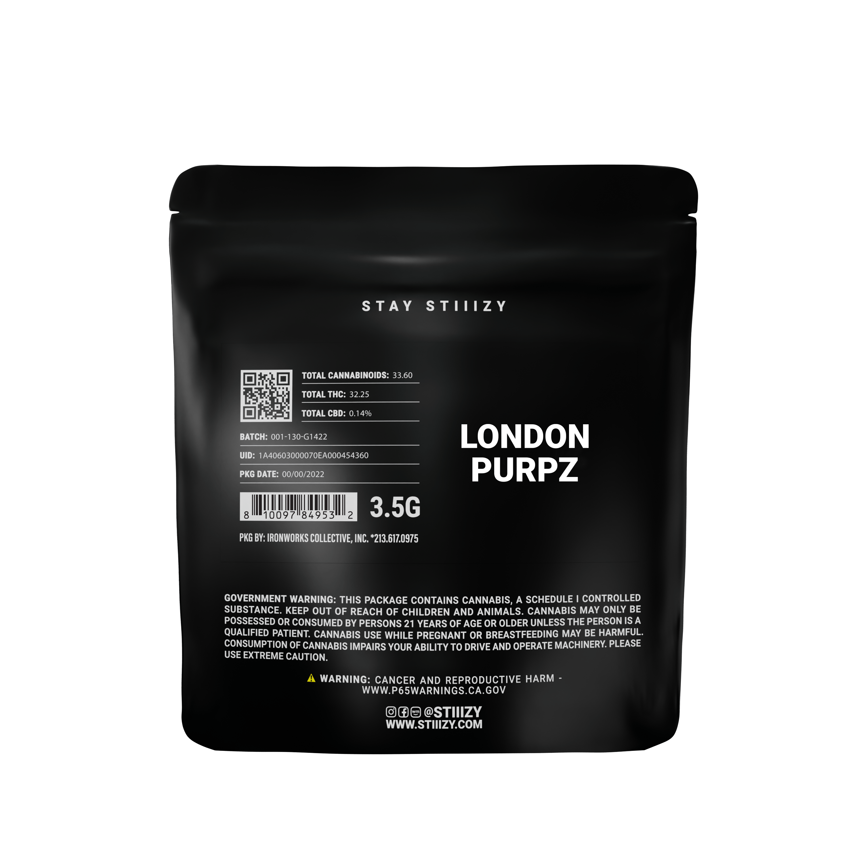 STIIIZY - LONDON PURPZ - 3.5G - 1