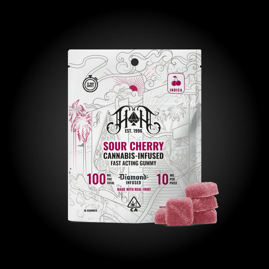 Heavy Hitters - Fast-Acting | Sour Cherry Gummies | 100mg | 10ct | 10mg/ea - 1