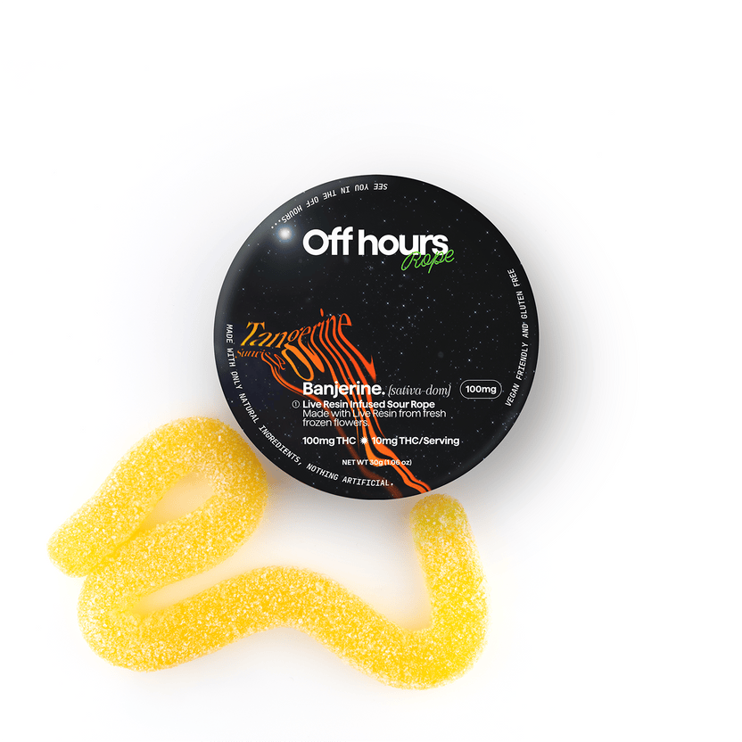 Off Hours - Banjerine Tangerine Sunrise Live Resin Gummies | 100mg | Single - 1