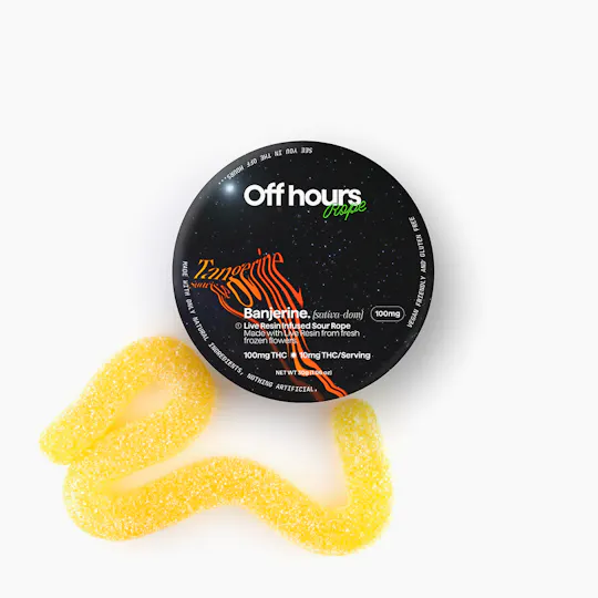 Off Hours - Banjerine Tangerine Sunrise Live Resin Gummies | 100mg | Single - 1