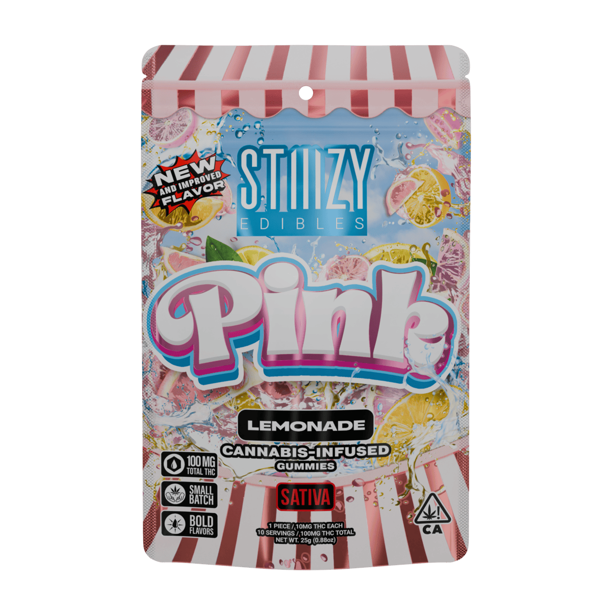 STIIIZY - - PINK - 100MG LEMONADE EDIBLES - 1