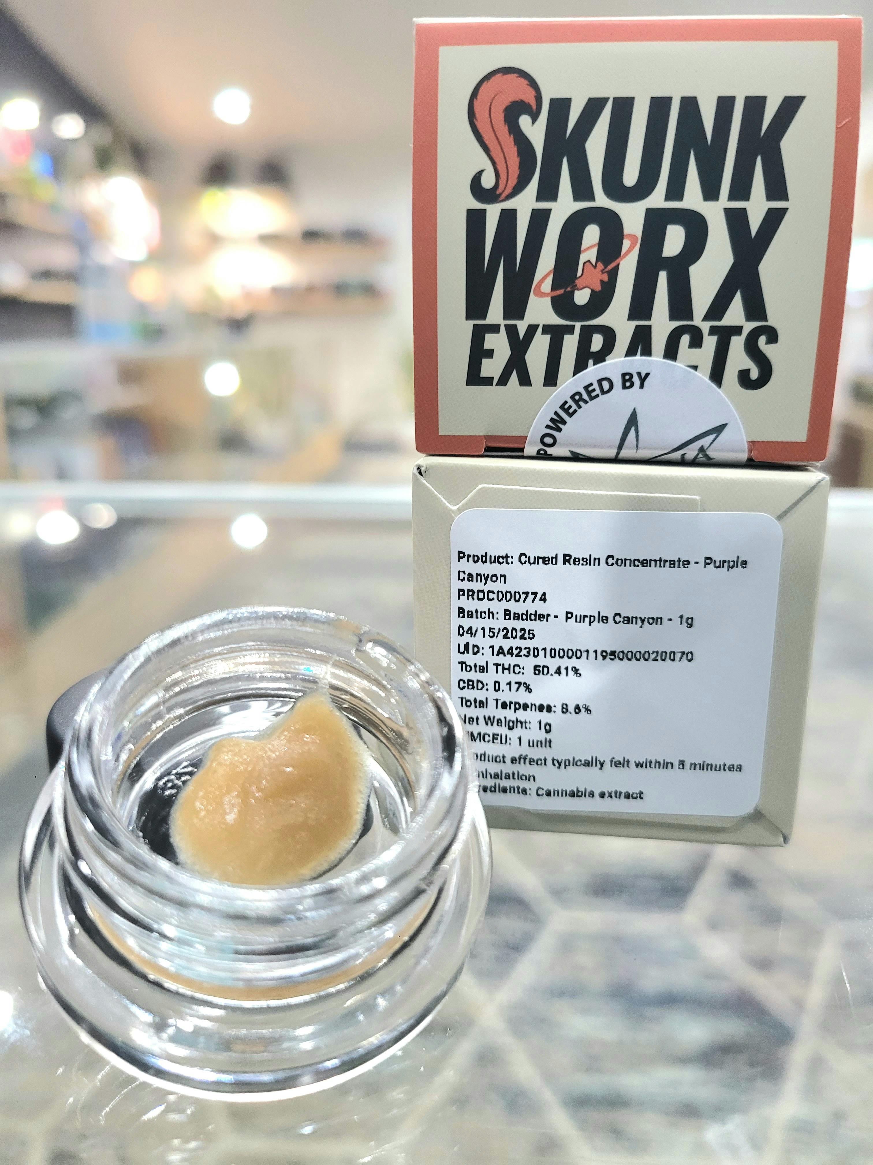 Noble Labs - Skunk Worx Cured Resin Concentrate | Purple Canyon - 1