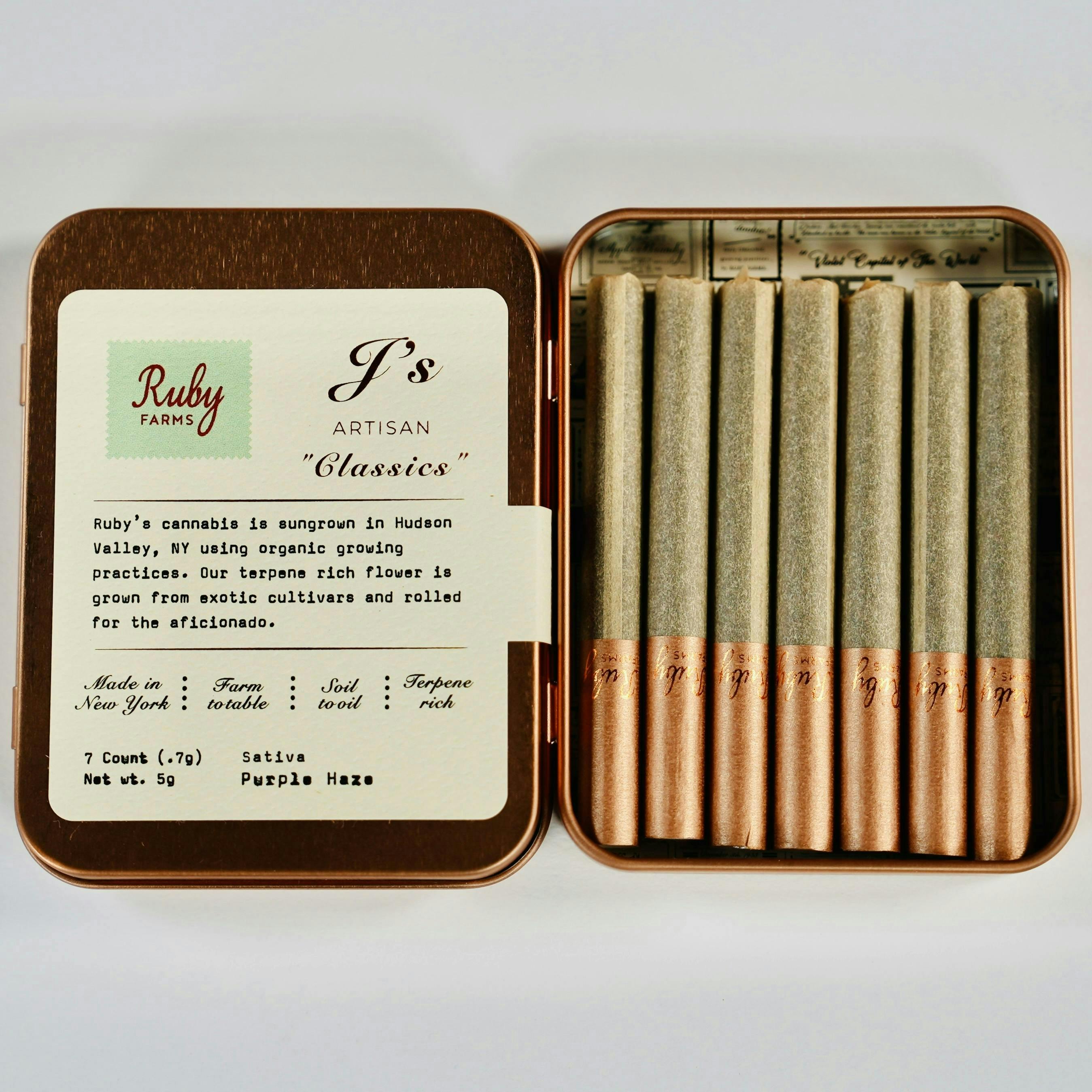 Ruby Farms - Classics | Purple Haze | Joints | 0.7g each | 7pk - 1