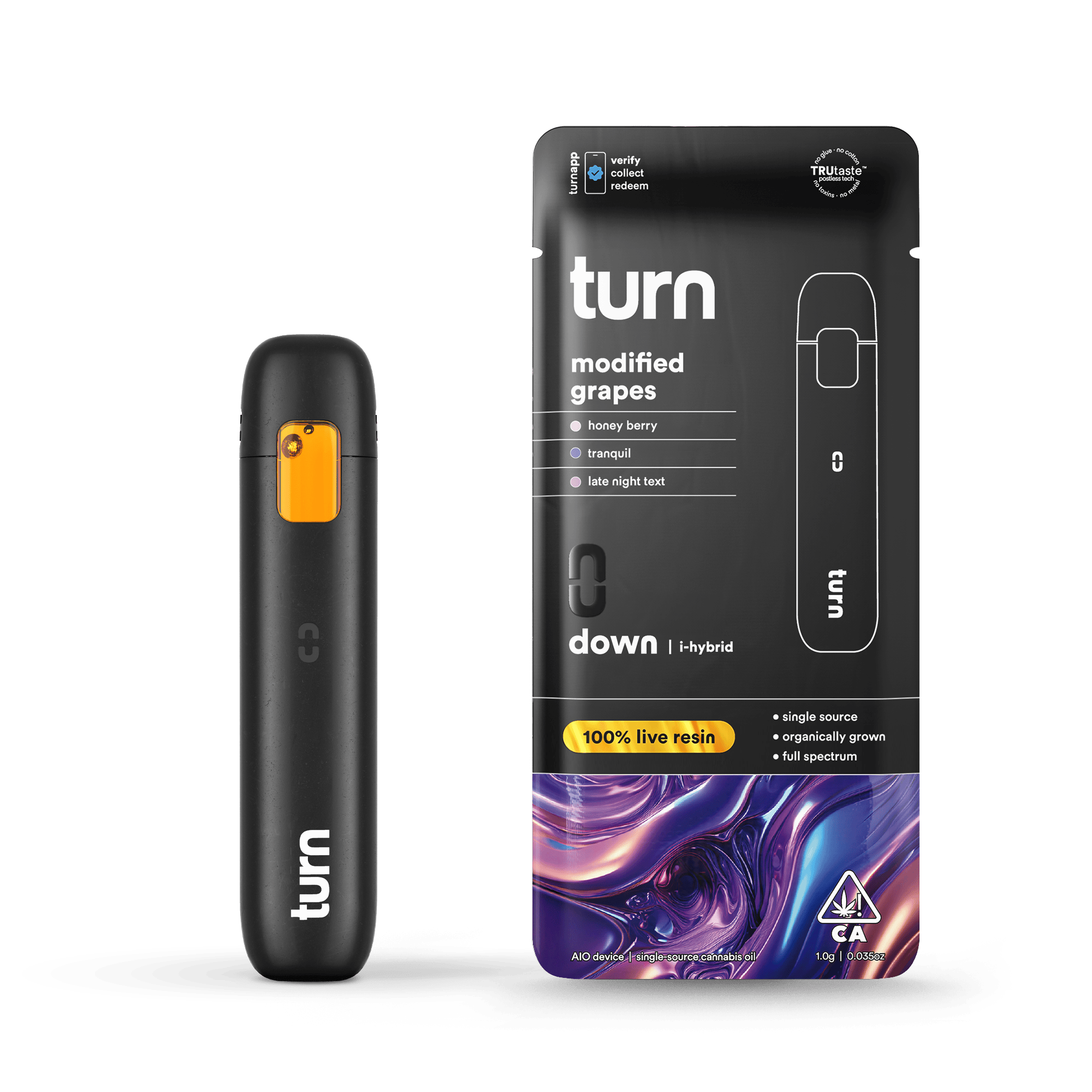 turn - Modified Grapes | 100% Live Resin | AIO | Indica-Hybrid - 1