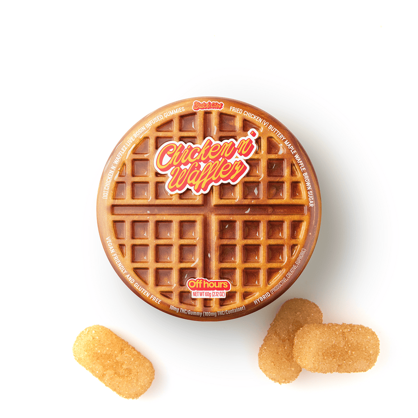 Off Hours - Chicken N' Wafflez Live Rosin Gummies | 100mg | 10ct | 10mg/ea - 1