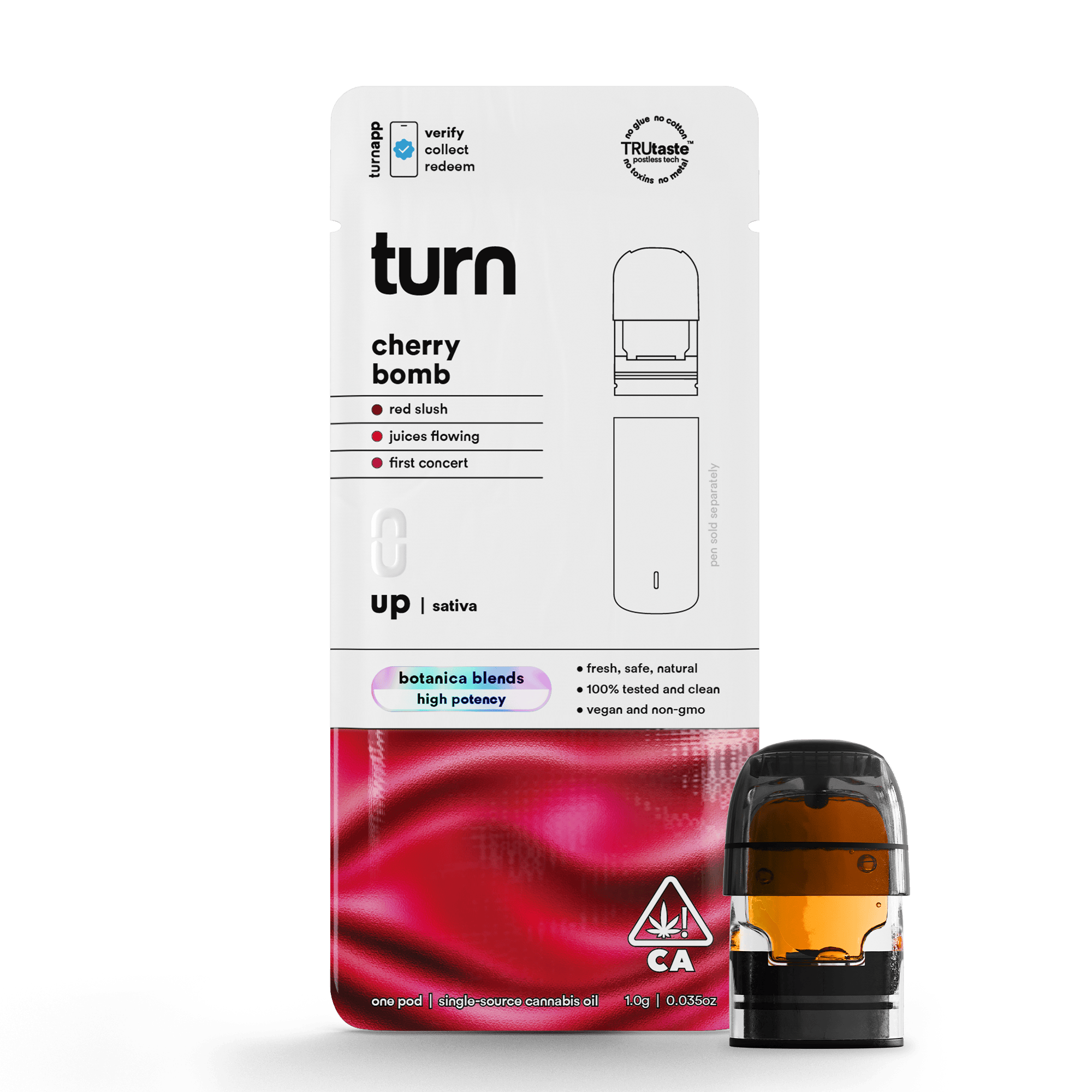 turn - Cherry Bomb | Botanica Blends | Pods | Sativa | 1g - 1