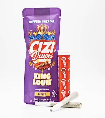 Cizi - King Louie | Deuces Infused Joints | 0.75g each | 2pk - 1