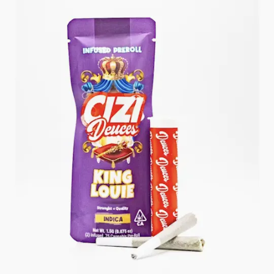 Cizi - King Louie | Deuces Infused Joints | 0.75g each | 2pk - 1