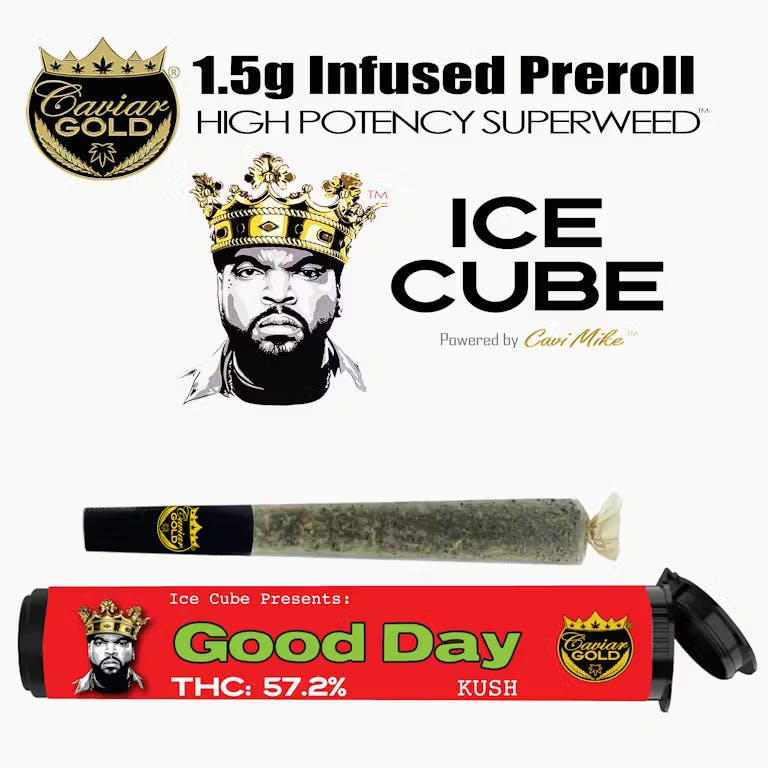 Caviar Gold - Ice Cube Cavi Cone | Good Day | Infused Preroll | 1.5g - 1