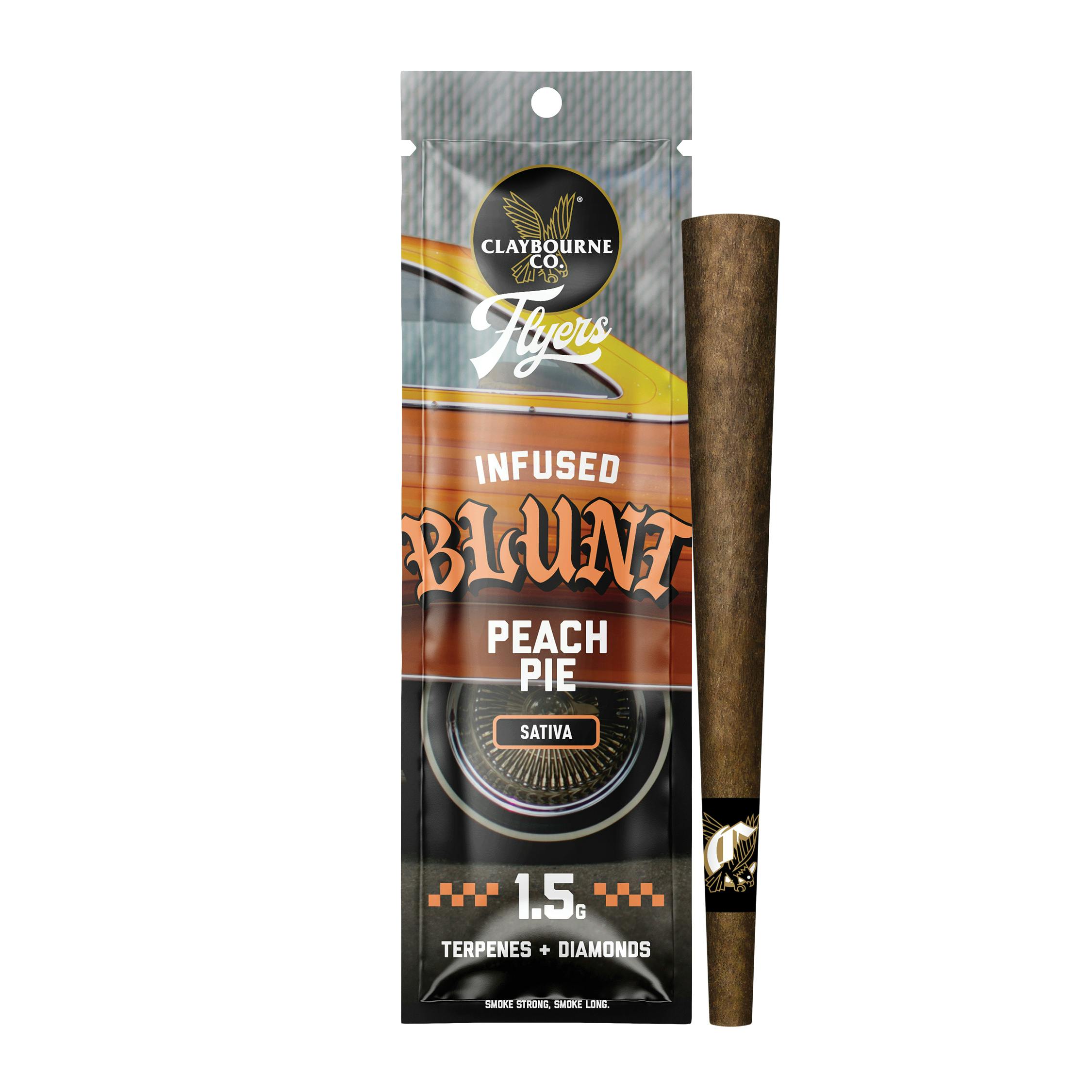 Claybourne Co. - Peach Pie (1.5g) - Flyers Infused Blunt - 1