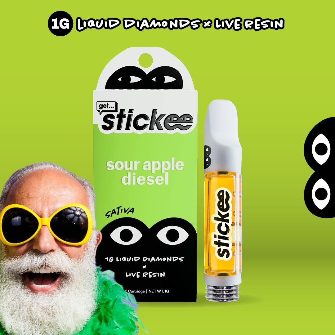 Stickee - Sour Apple Diesel | LR Diamond Cartridge | 1G - 1