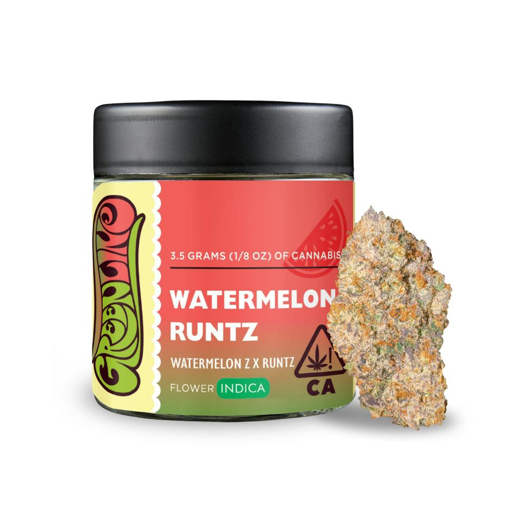 Greenline - Watermelon Runtz - 1/8 oz - Indoor - Indica - 3.5g - 1