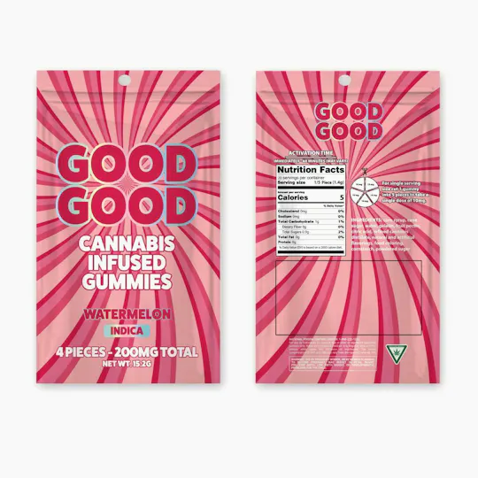 Good Good - Good Good | Watermelon Smash Gummies | 200mg | 4pk | 50mg/ea - 1