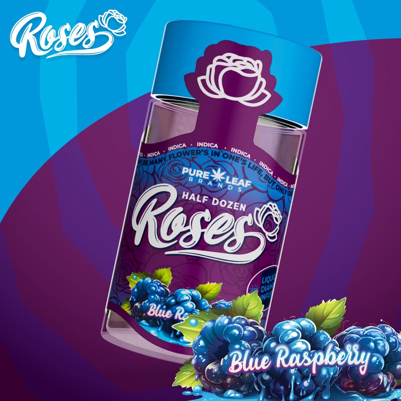 Roses - Blue Raspberry | LQD Infused Minis | 0.6g each | 6pk - 1