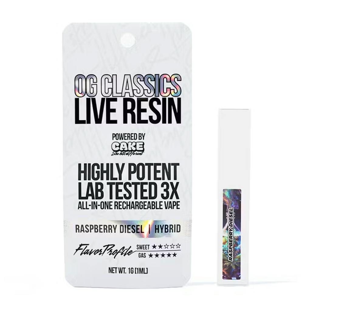 CAKE she hits different - Raspberry Diesel | Designer Distillate Pod | 1g - 1