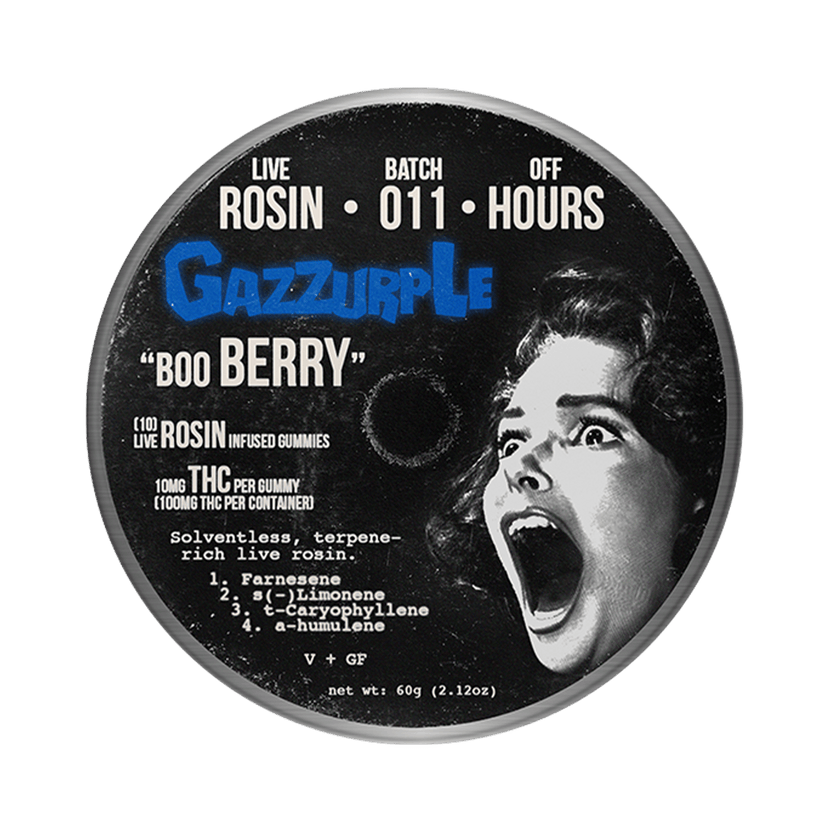 Off Hours - Gazzurple Live Rosin Gummies | 100mg | 10ct | 10mg/ea - 1