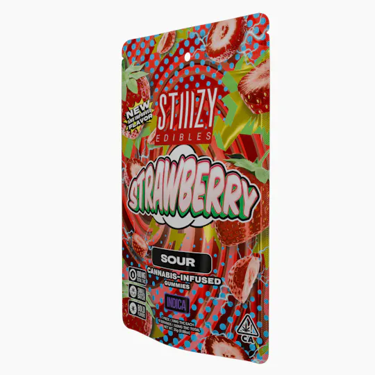 STIIIZY - - STRAWBERRY - 100MG SOUR EDIBLES - 1