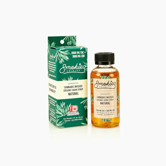 Smokiez Edibles - Natural Agave Syrup 1:1 THC:CBD | 1000mg - 1