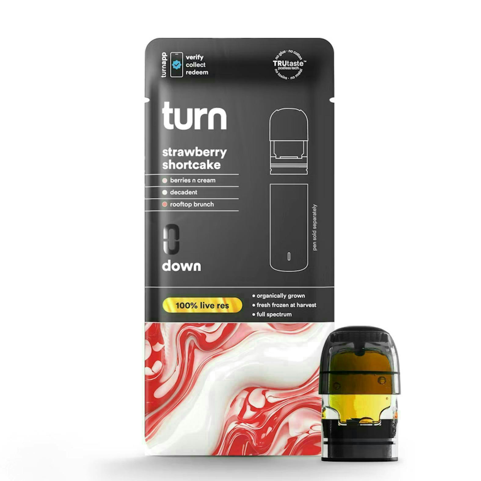 turn - Strawberry Shortcake | 100% Live Resin | Indica-Hybrid - 1