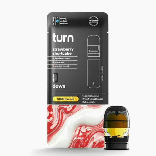 turn - Strawberry Shortcake | 100% Live Resin | Indica-Hybrid - 1