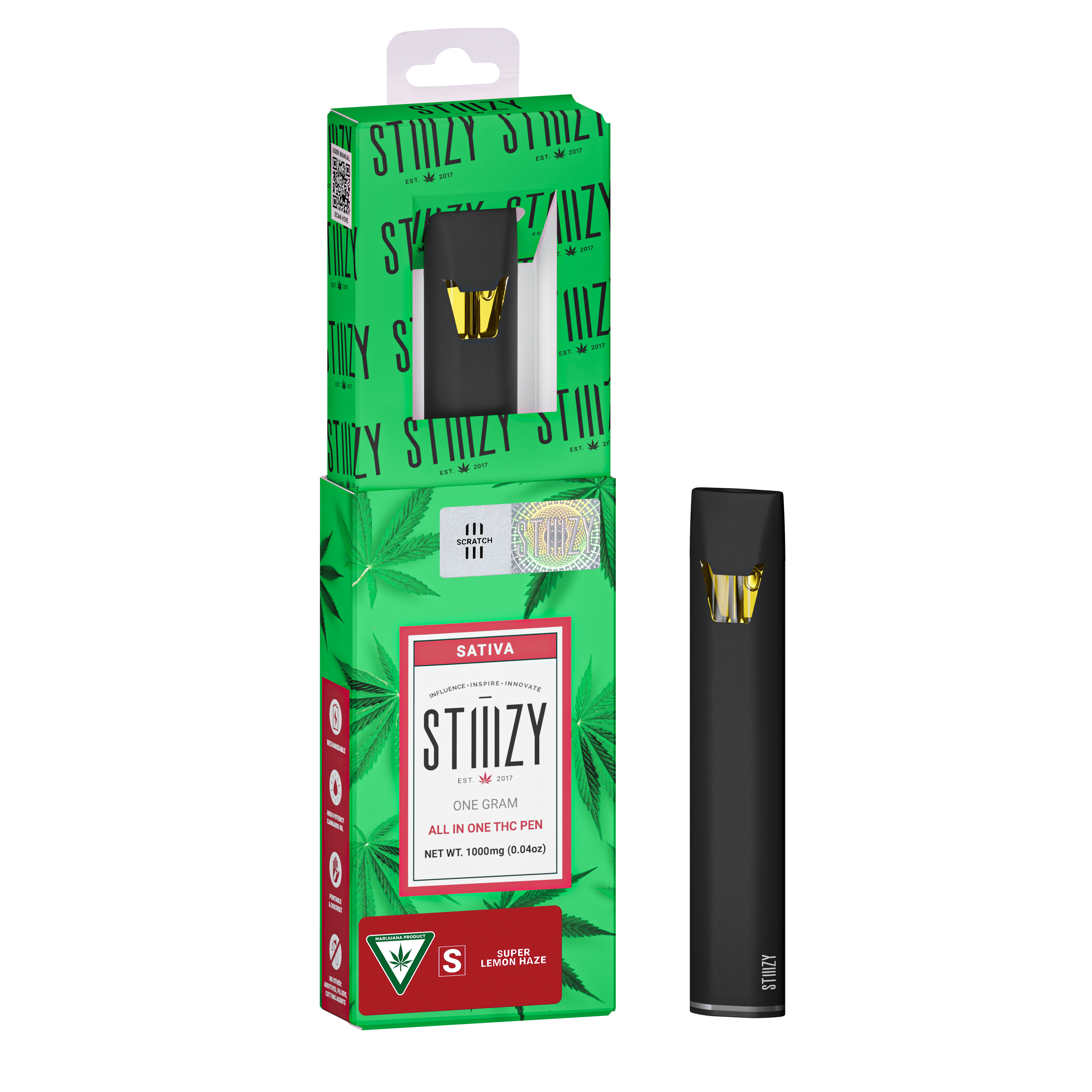 STIIIZY - Vape - SUPER LEMON HAZE 1G All-In-One - 1