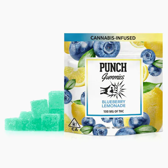 Punch Edibles & Extracts - Punch | Blueberry Lemonade | Hybrid | Gummies | 100mg - 1