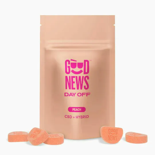Good News - Day Off | Peach Gummies | 200mg | 20ct | 10mg/ea - 1