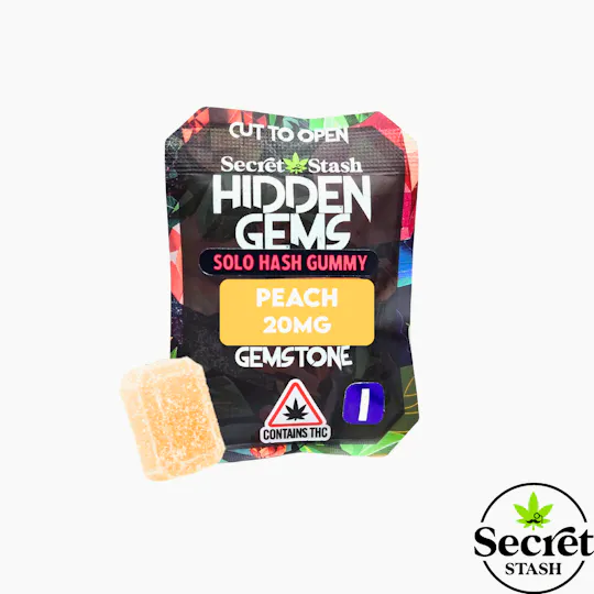 Secret Stash - Secret Stash | Hidden Gems | Solo | Hash | Peach | Indica | 20mg - 1