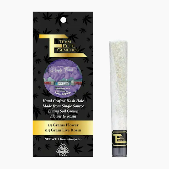 Team Elite Genetics - Purple Foam | Hash Hole Infused Joint | 2g - 1