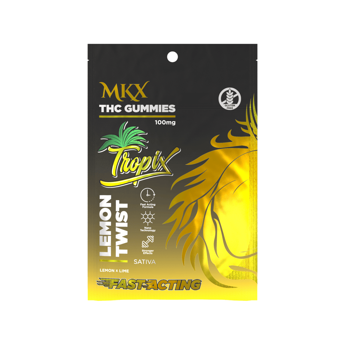 MKX Oil Co - Lemon Twist Gummies | 100mg | 5ct | 20mg/ea - 1
