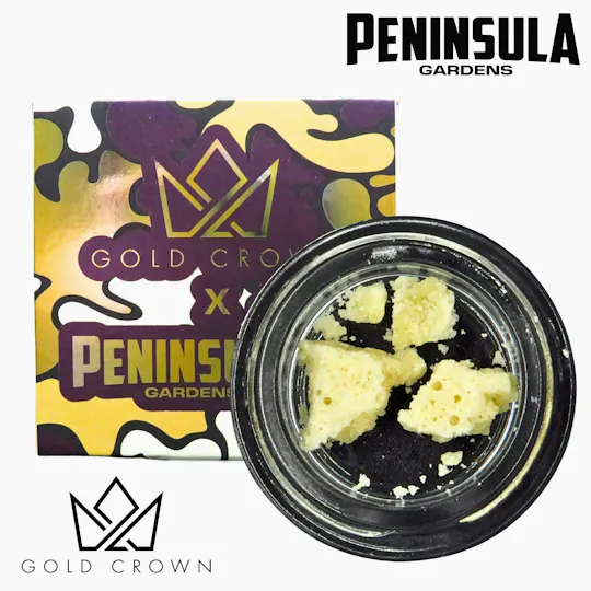 Gold Crown - Gold Crown x Peninsula Gardens | Lime Headz | Crumble | 1g - 1