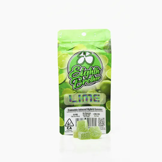 Eighth Brother - Eighth Brother | Lime | Gummies | 100mg | 10ct - 1